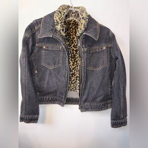 Amy Byer Kids Size 7/8 Light Black Denim Jacket